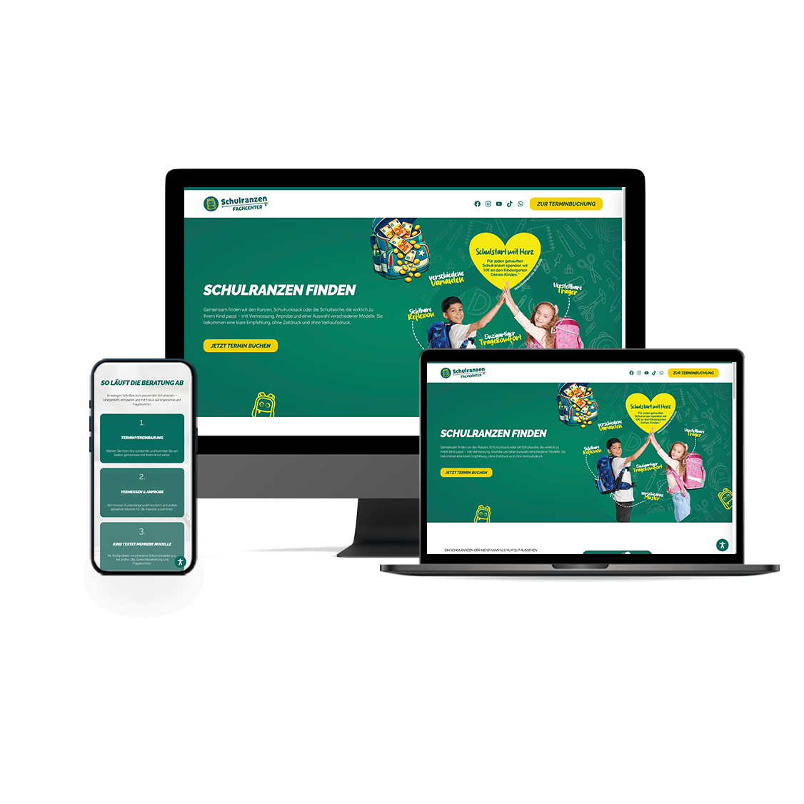 Webdesign Schulranzen Fachcenter