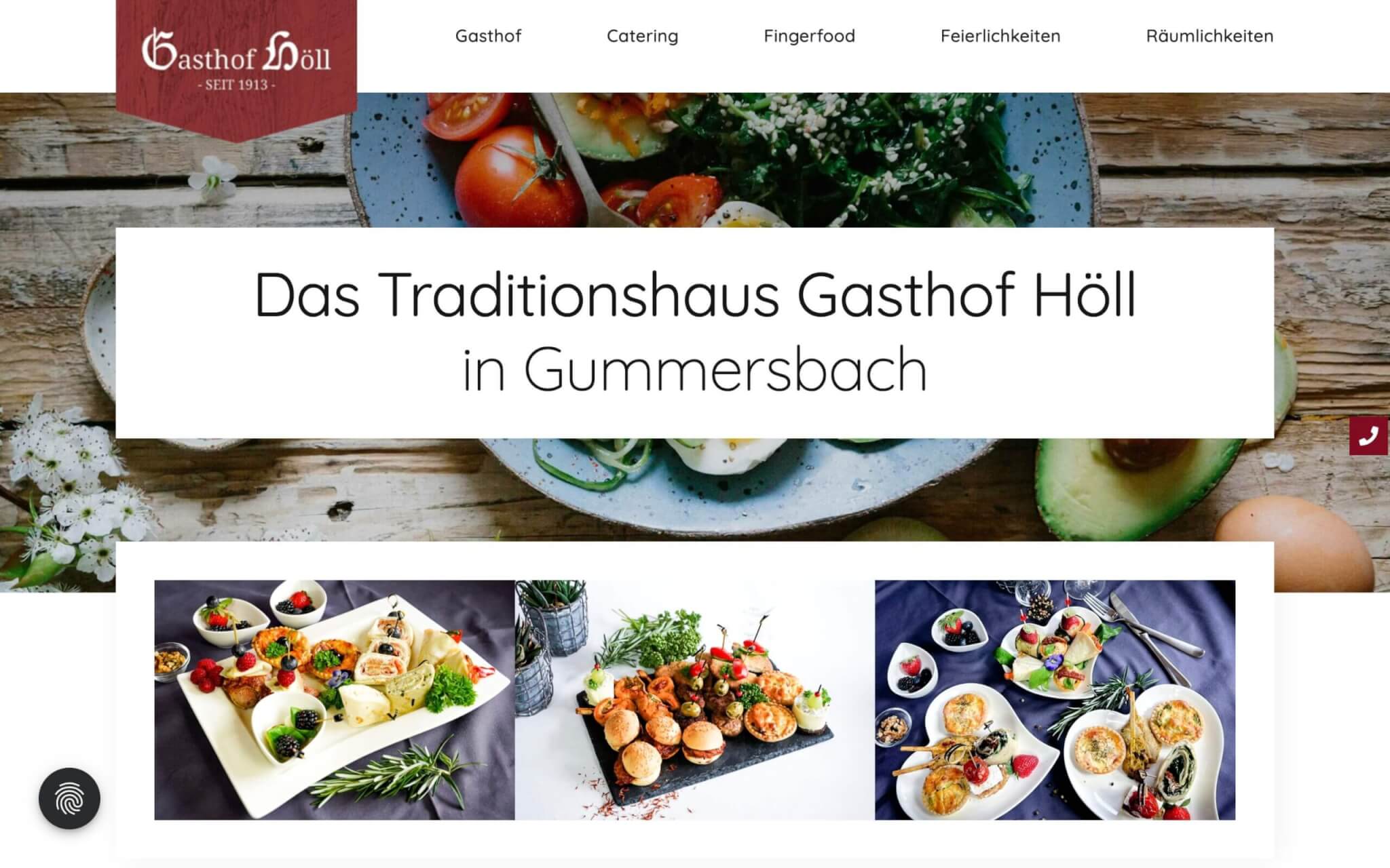 Webdesign Gasthof Höll